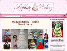Tablet Screenshot of maddiescakes.com